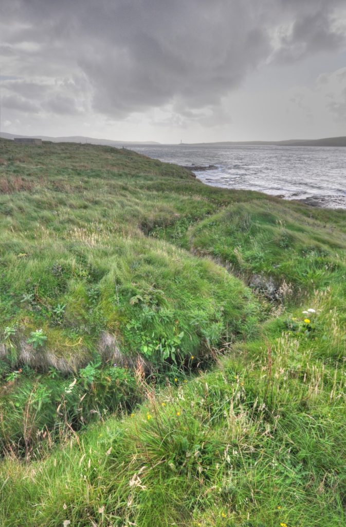 Trench at Ness Battery, Orkney.