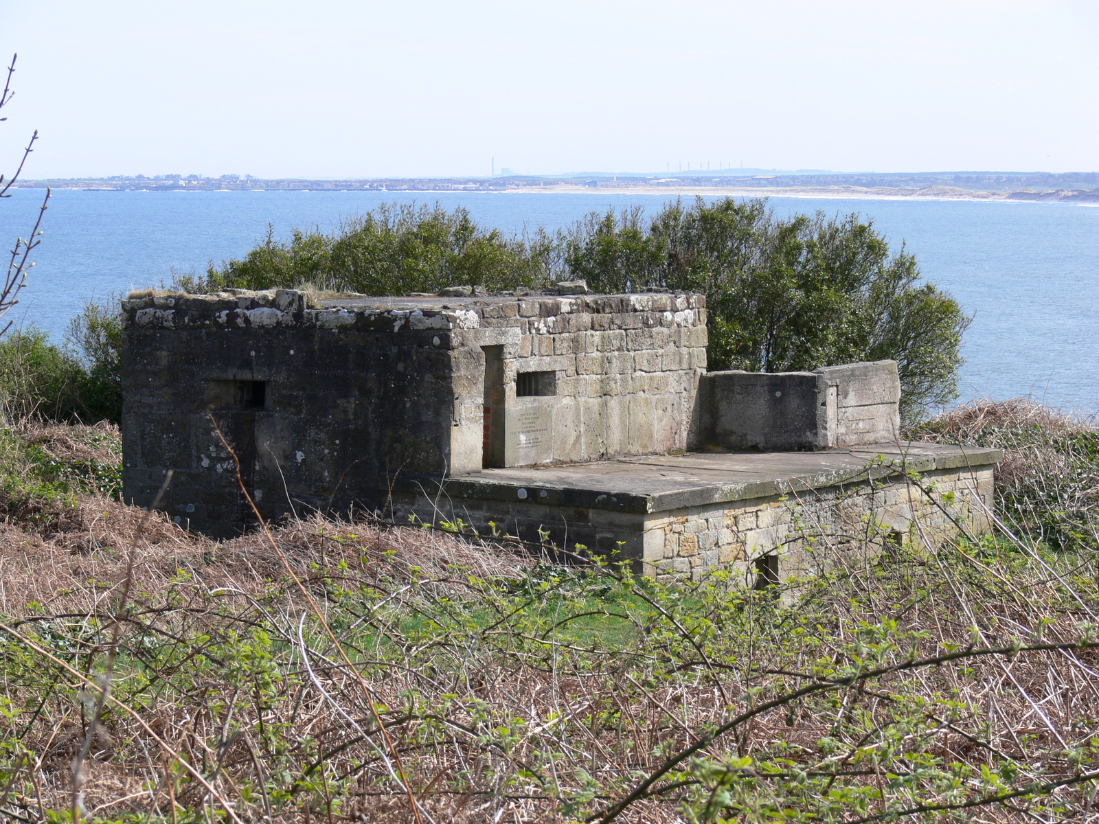 Old Battery, Alnmouth with WWII pillbox modifications.