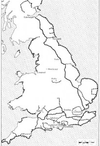 Map of the proposed UK Stopline Defences