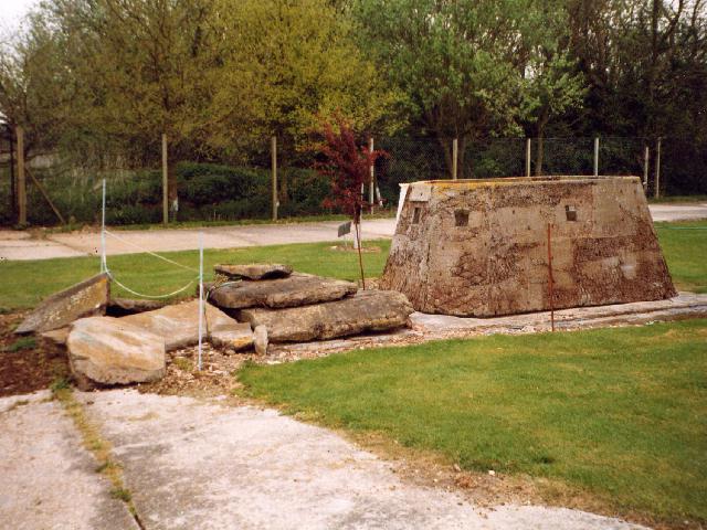 This Bison Mobile Pillbox, rescued by the Lincolnshire Aircraft Recovery Group, can be seen on display at the Lincolnshire Aviation Heritage Centre, East Kirkby, near Spilsby, Lincolnshire.