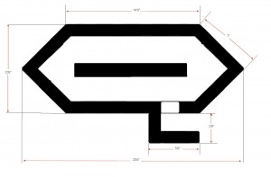 Eastern Lozenge with Dimensions. Rich Cooper