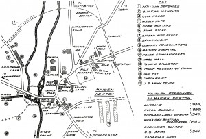 Maiden Newton Anti-Tank Island Defences Map