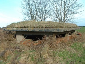 External view of the concrete roof of the Seagull Trench @ RAF ATCHAM, Shropshire