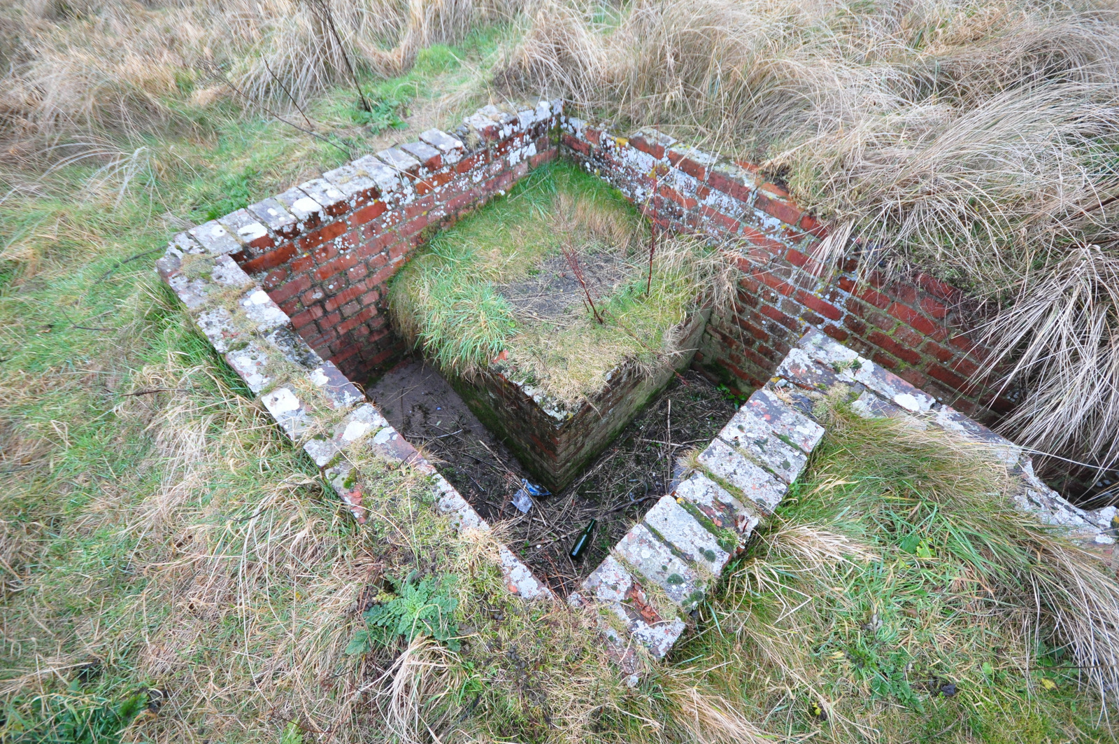 Open Machine Gun Position at Bamburgh, Northumberland.