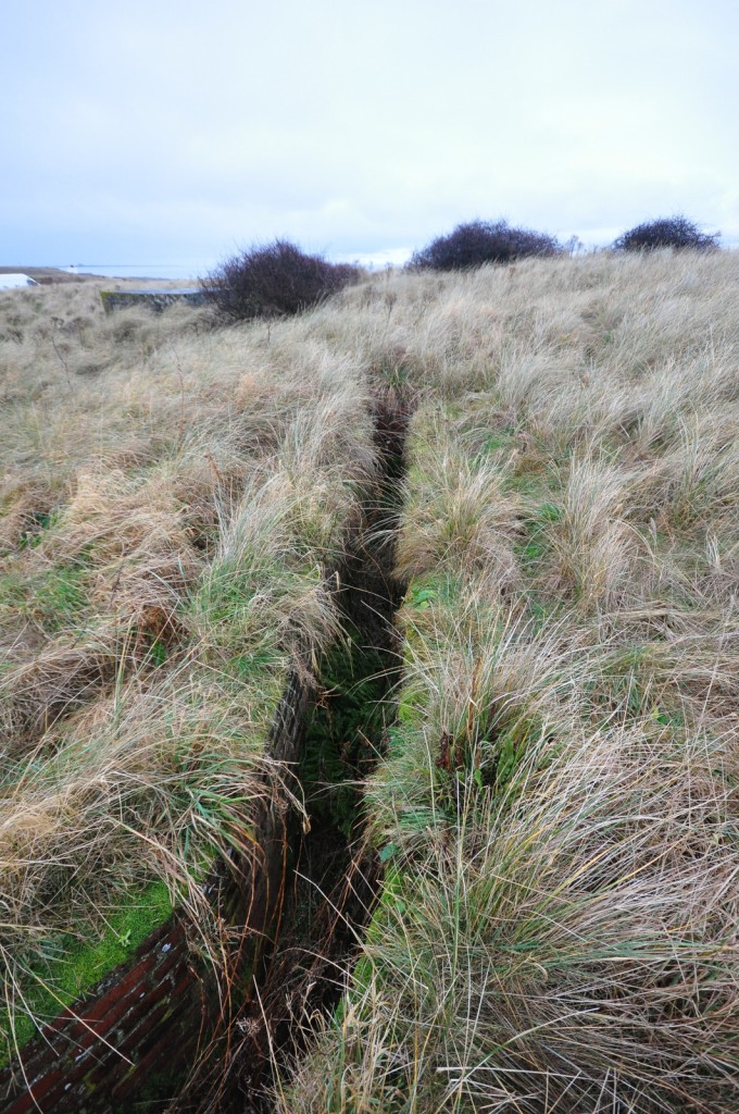 Open Machine Gun Position at Bamburgh, Northumberland.
