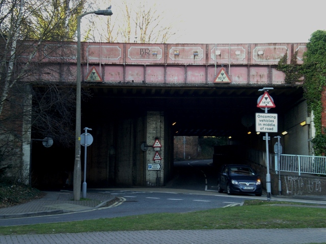 Loopholed Metal Rail Bridge Junction of Chapel Hill and Vyne Rd, Basingstoke Ngr SU636525 Pic by Tim Denton
