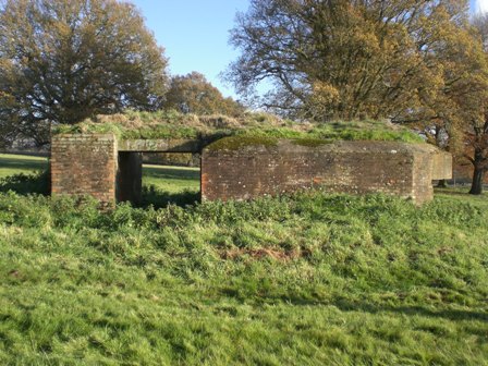 Aldershot Command's 2- pounder emplacement,Peper Harow, Surrey. Photo Tim Denton