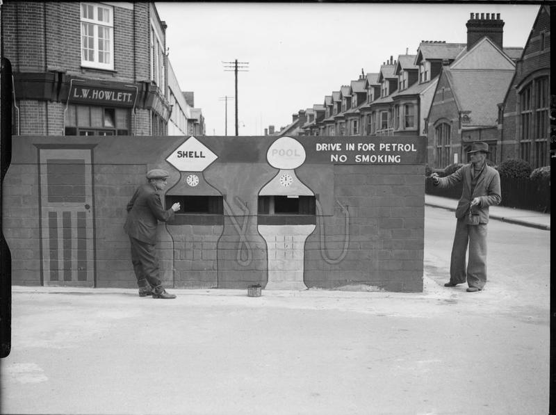 Pillbox camouflaged as a petrol station in Felixstowe, 24 August 1940. THE BRITISH ARMY IN THE UNITED KINGDOM 1939-45. © IWM (H 3307) IWM Non Commercial Licence