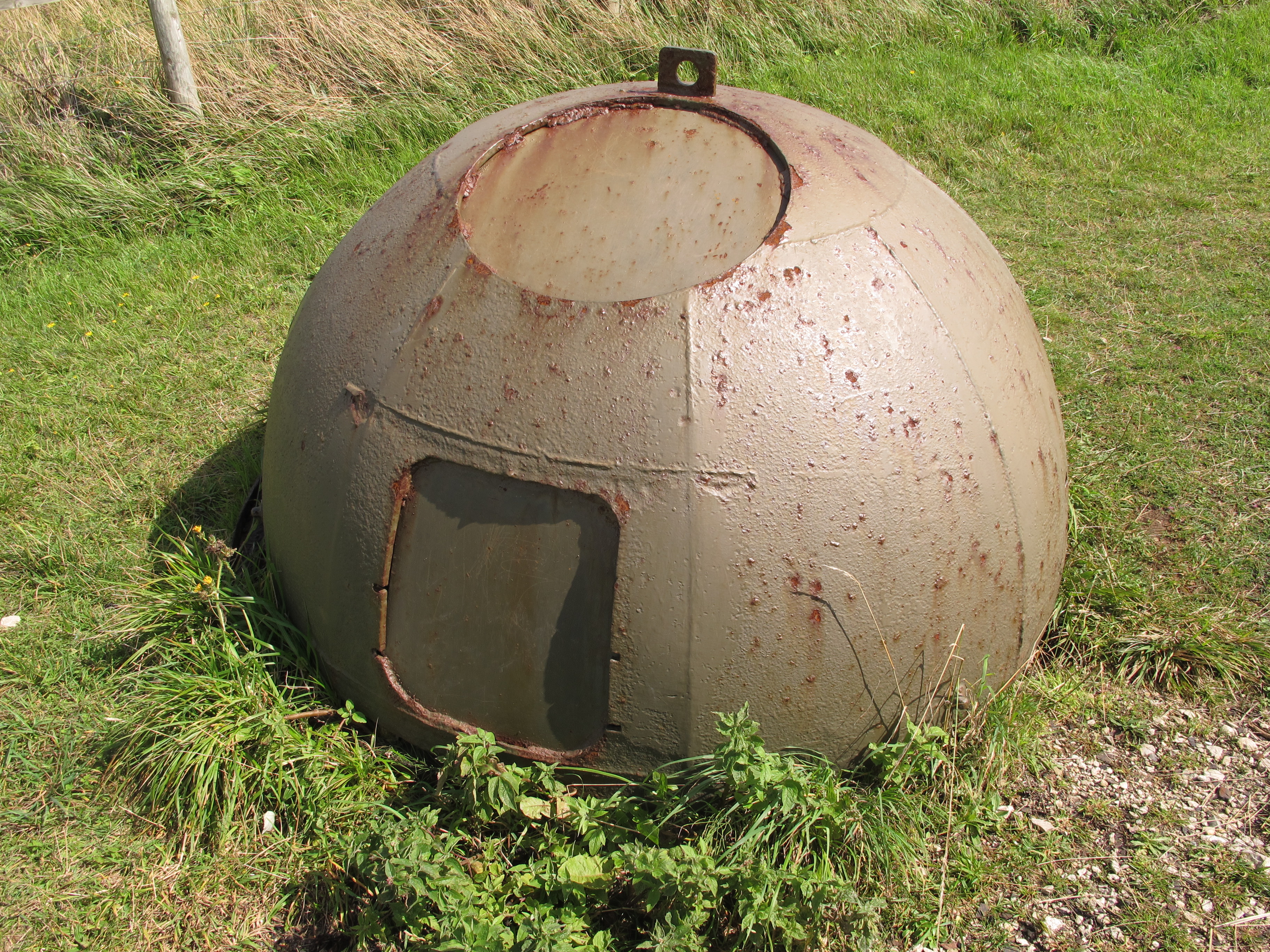 Refurbished and repaired a few years previous this Alan Williams Turret can be seen at Worbarrow Bay, Tyneham, Dorset. Picture by Tim Denton Summer 2015