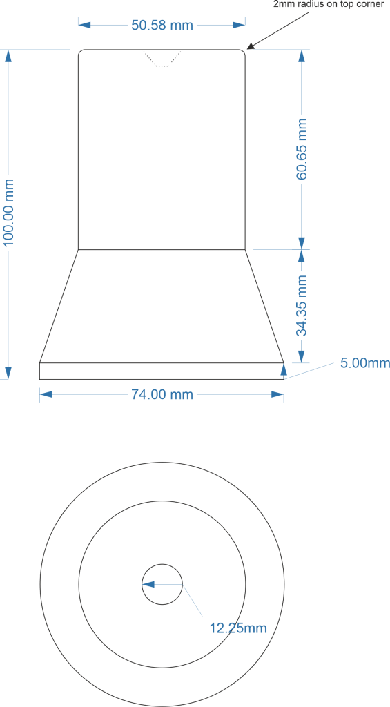Spigot Mortar Pintle dimensions Spigot Mortar Pintle dimensions